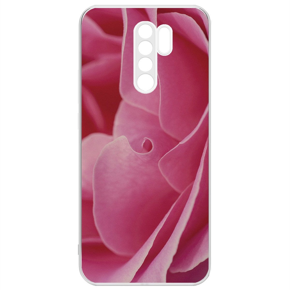 Чехол-накладка Krutoff Clear Case Лепестки для Xiaomi Redmi 9
