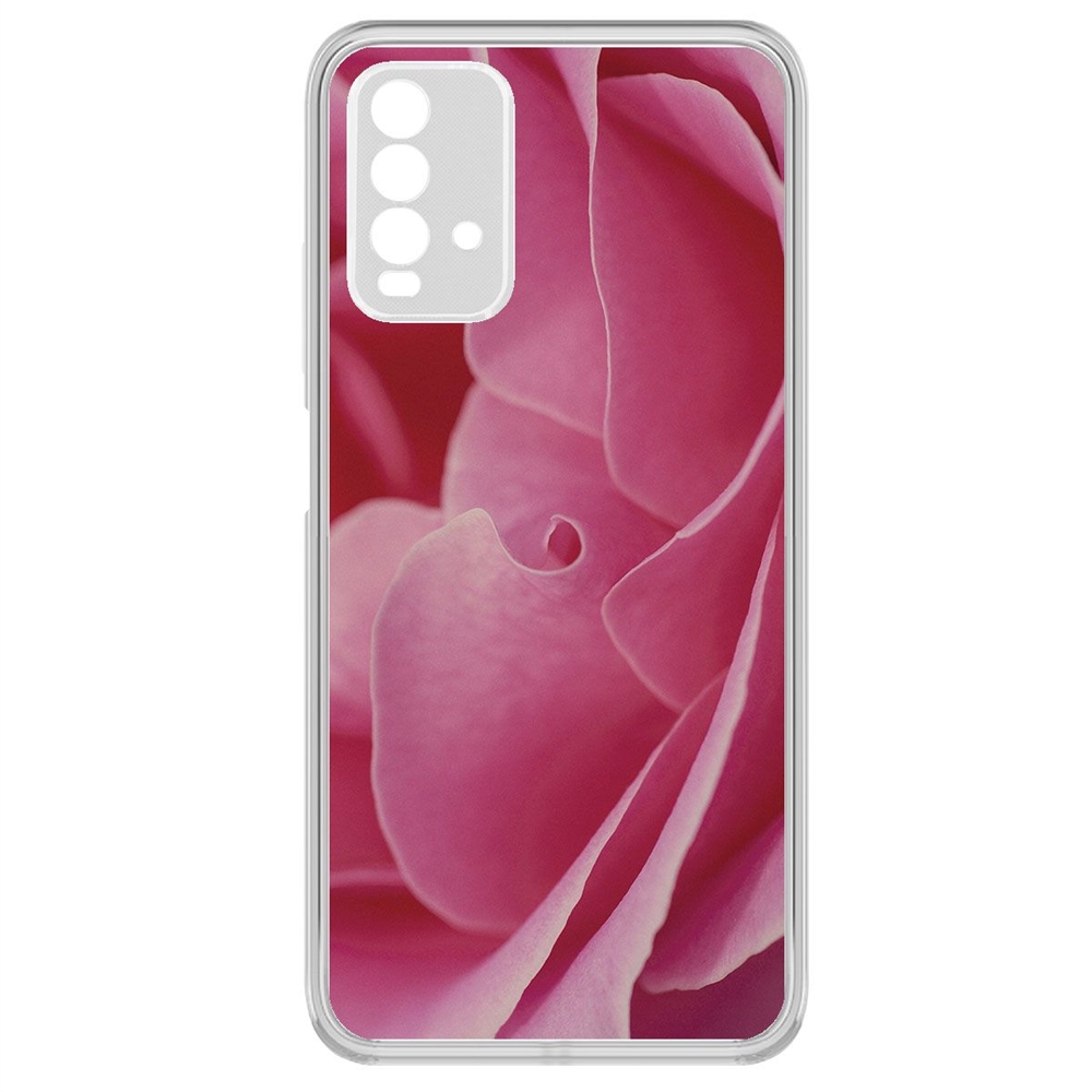 

Чехол-накладка Krutoff Clear Case Лепестки для Xiaomi Redmi 9T, Прозрачный