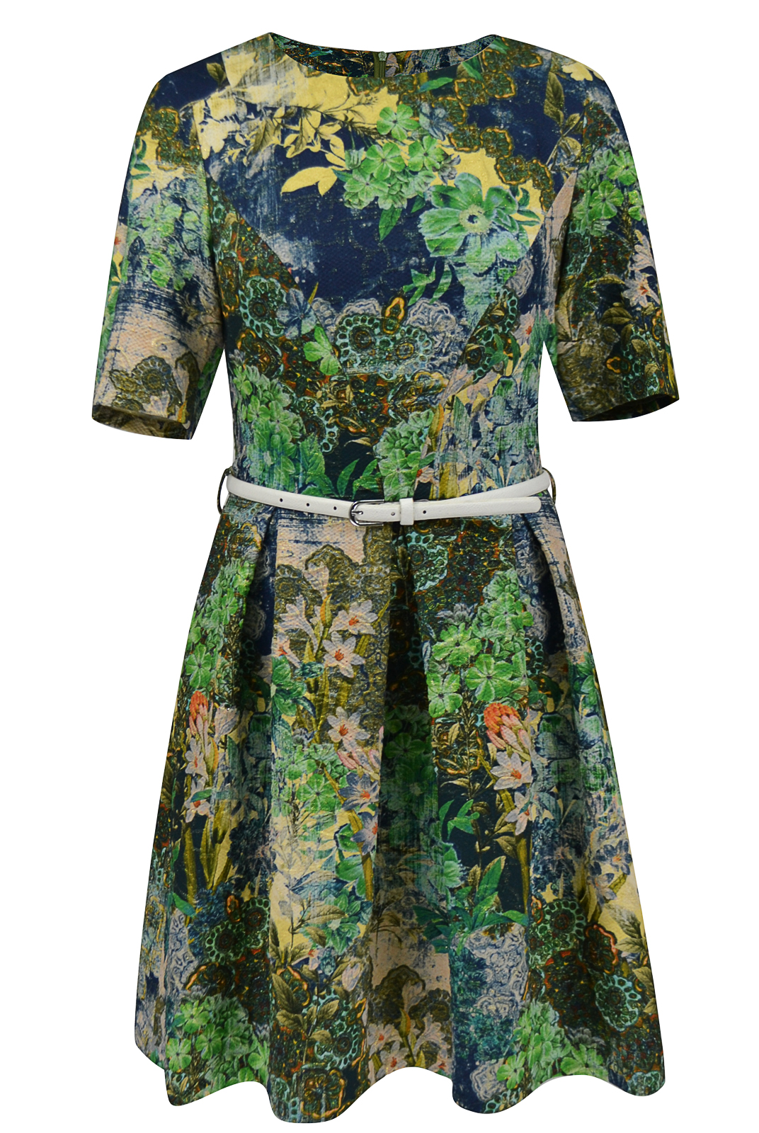 Платье женское Mila Bezgerts 1185АН зеленое 42 RU