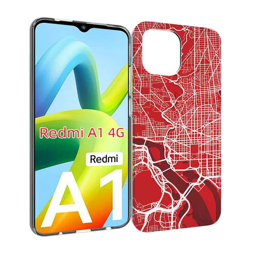 

Чехол MyPads векторная-карта для Xiaomi Redmi A1, Прозрачный, Tocco