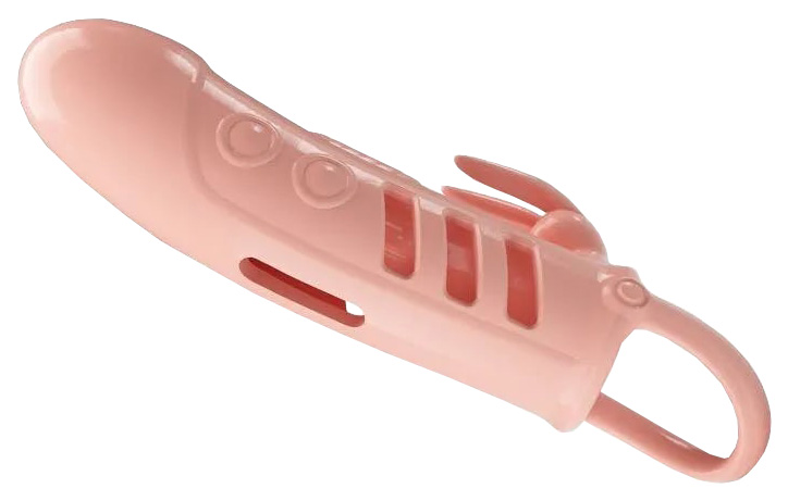 Насадка на пенис Baile Sloane с вибрацией телесная 18,7 см