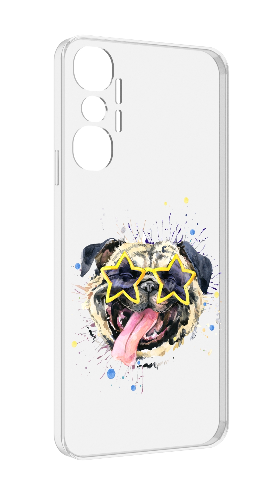 

Чехол MyPads мопс боксер для Infinix Hot 20 4G, Прозрачный, Tocco