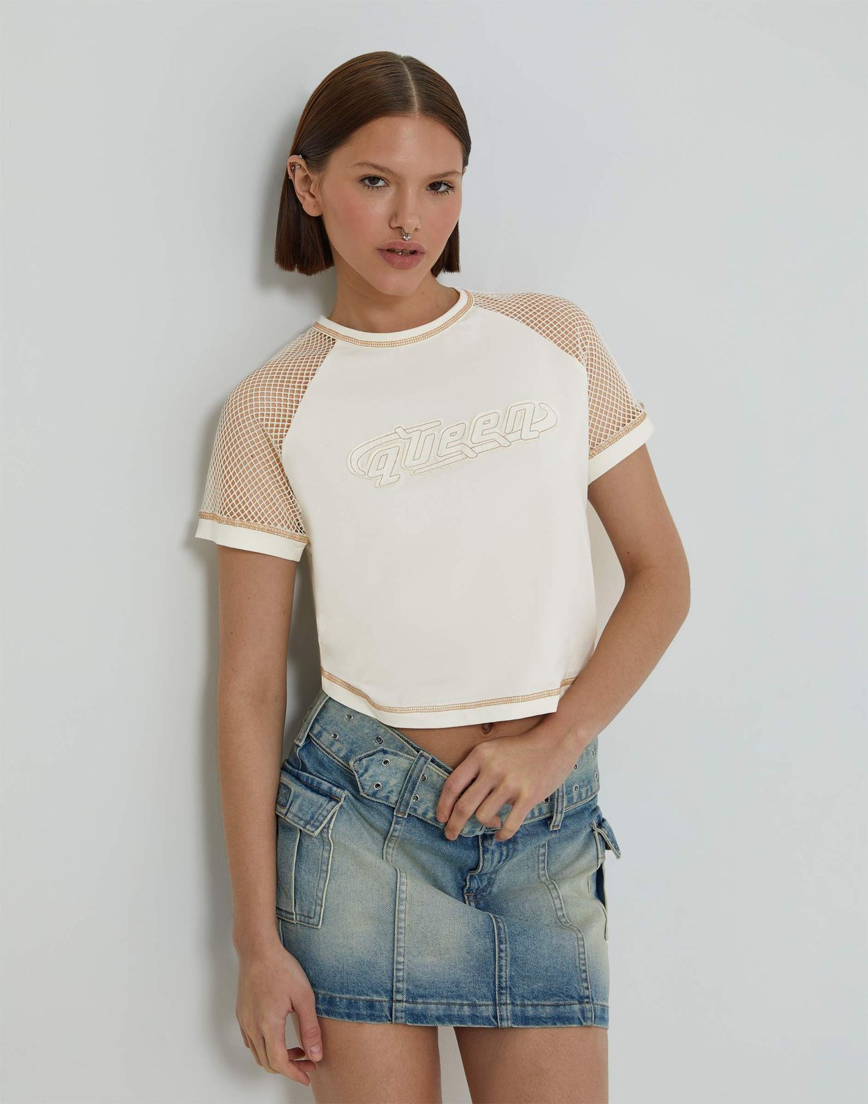 

Футболка для девочки Gloria Jeans GKT023971 молочный 10-12л/152, Белый, GKT023971