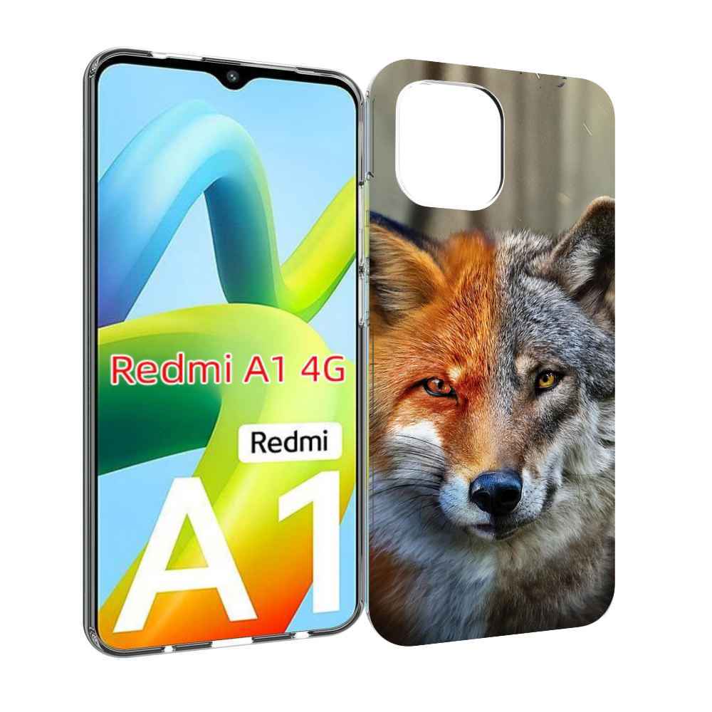 

Чехол MyPads волк-лиса для Xiaomi Redmi A1, Прозрачный, Tocco