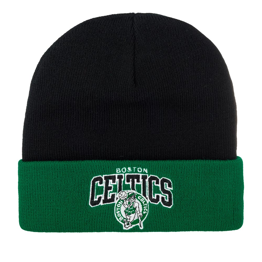 Шапка бини унисекс Mitchell Ness EU349-ARCHED Boston Celtics чернаязеленая one size 3770₽