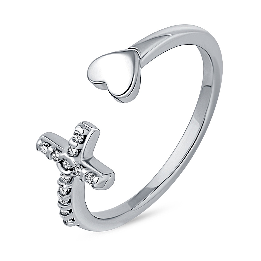 

Кольцо из серебра р.  585Gold 701013291, фианит, 701013291