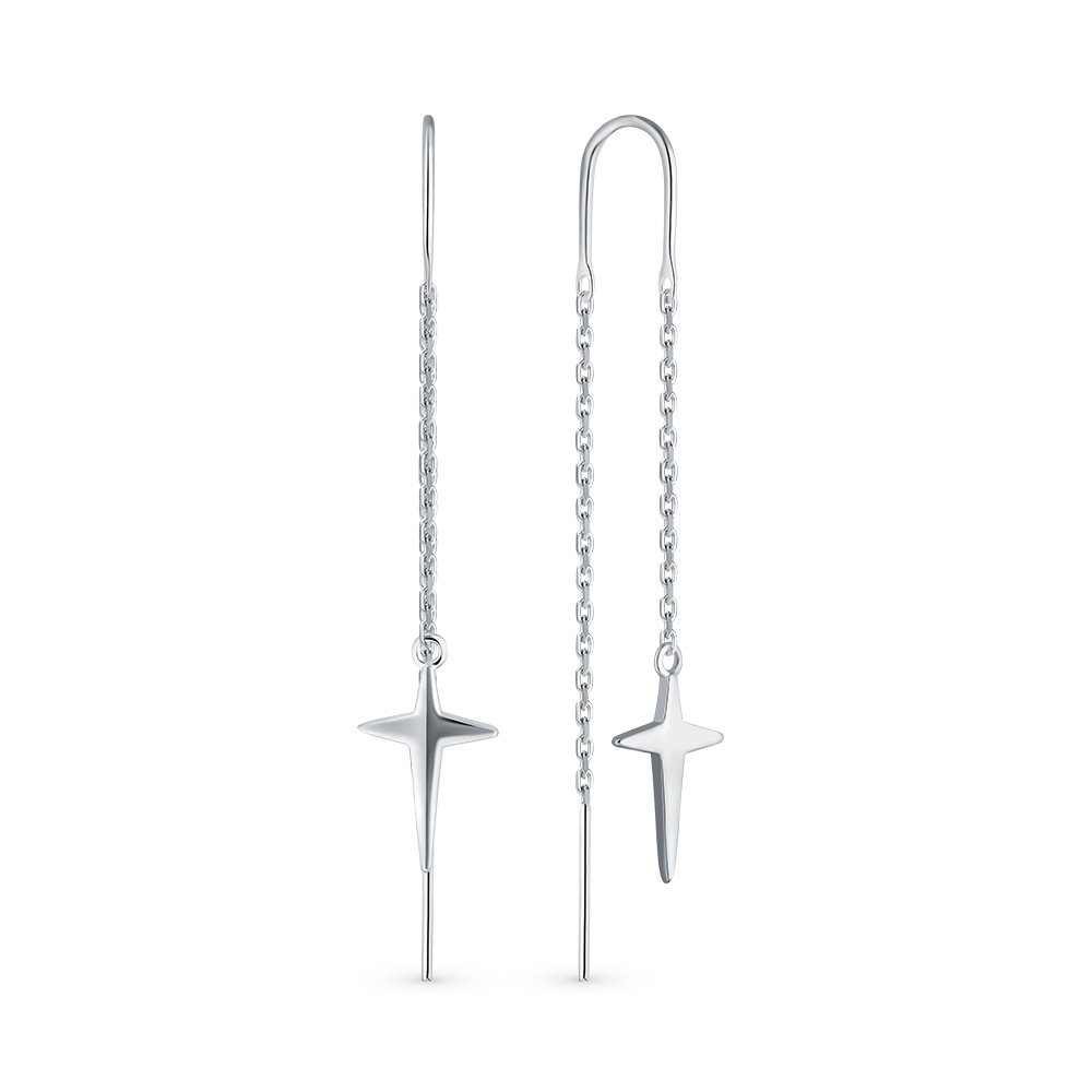 

Серьги продевки из серебра 585Gold 702011440, 702011440