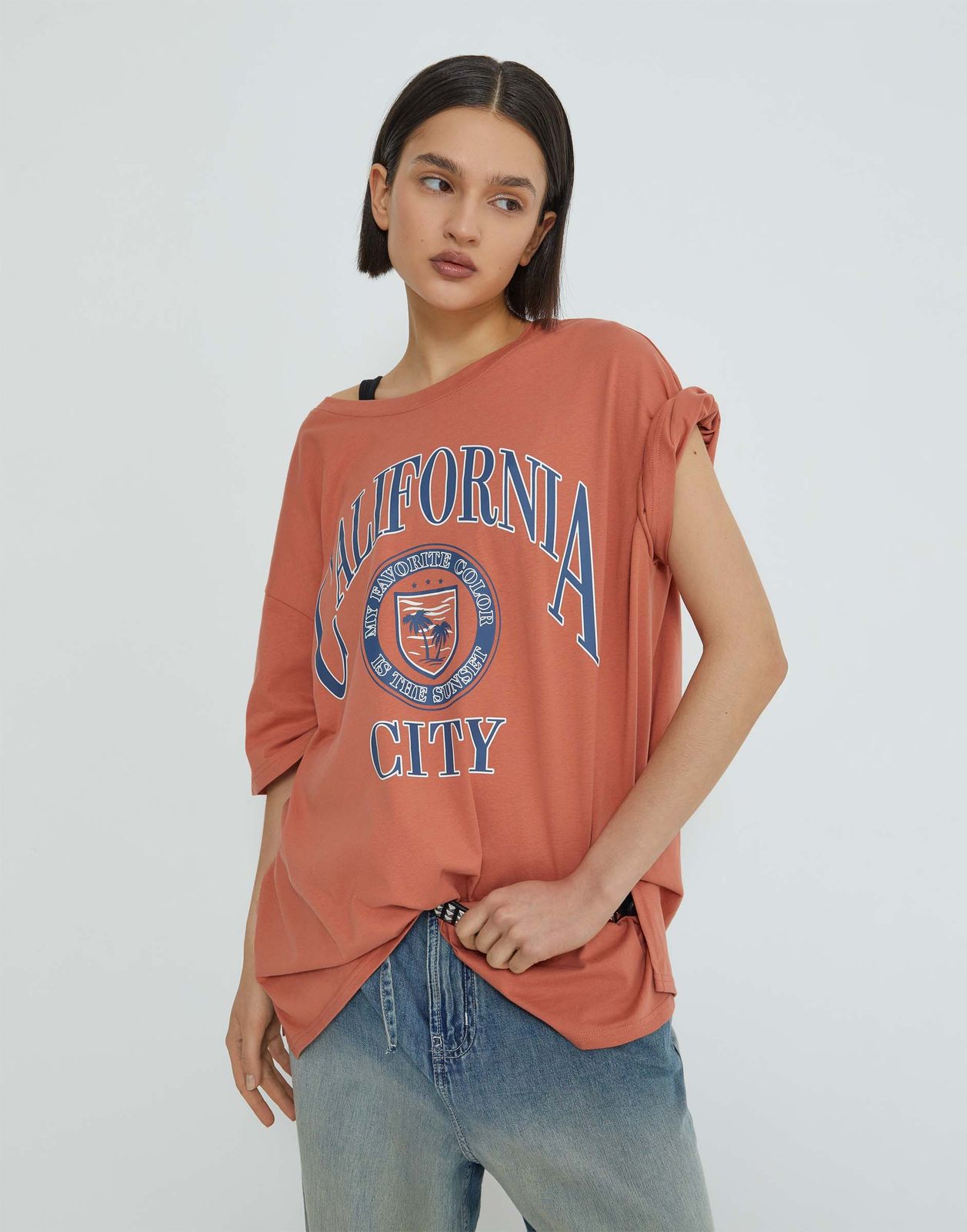 

Футболка для девочки Gloria Jeans GKT023992 оранжевый 15-18л/170, GKT023992