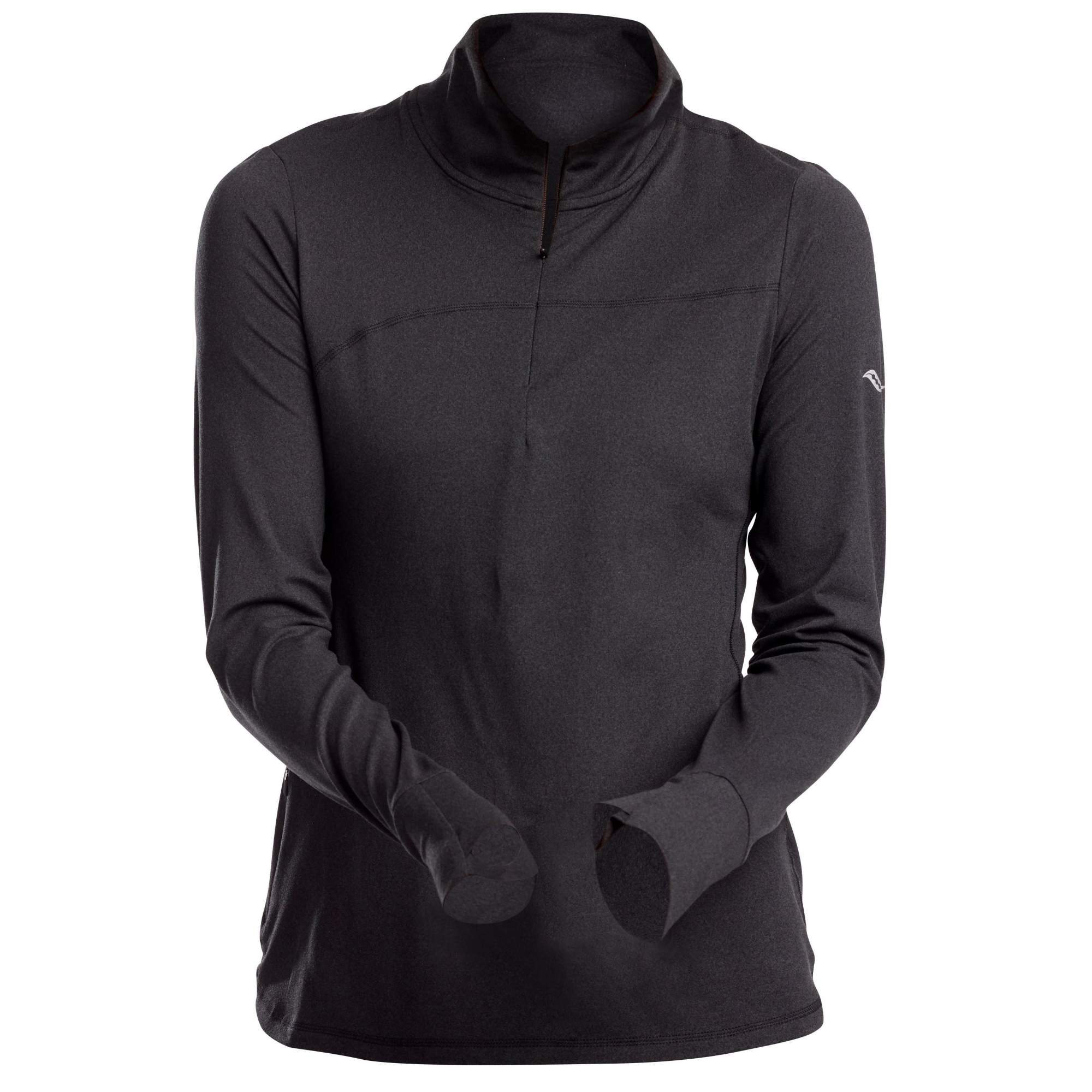 Толстовка женская Saucony Challenge Quarter Zip черная L