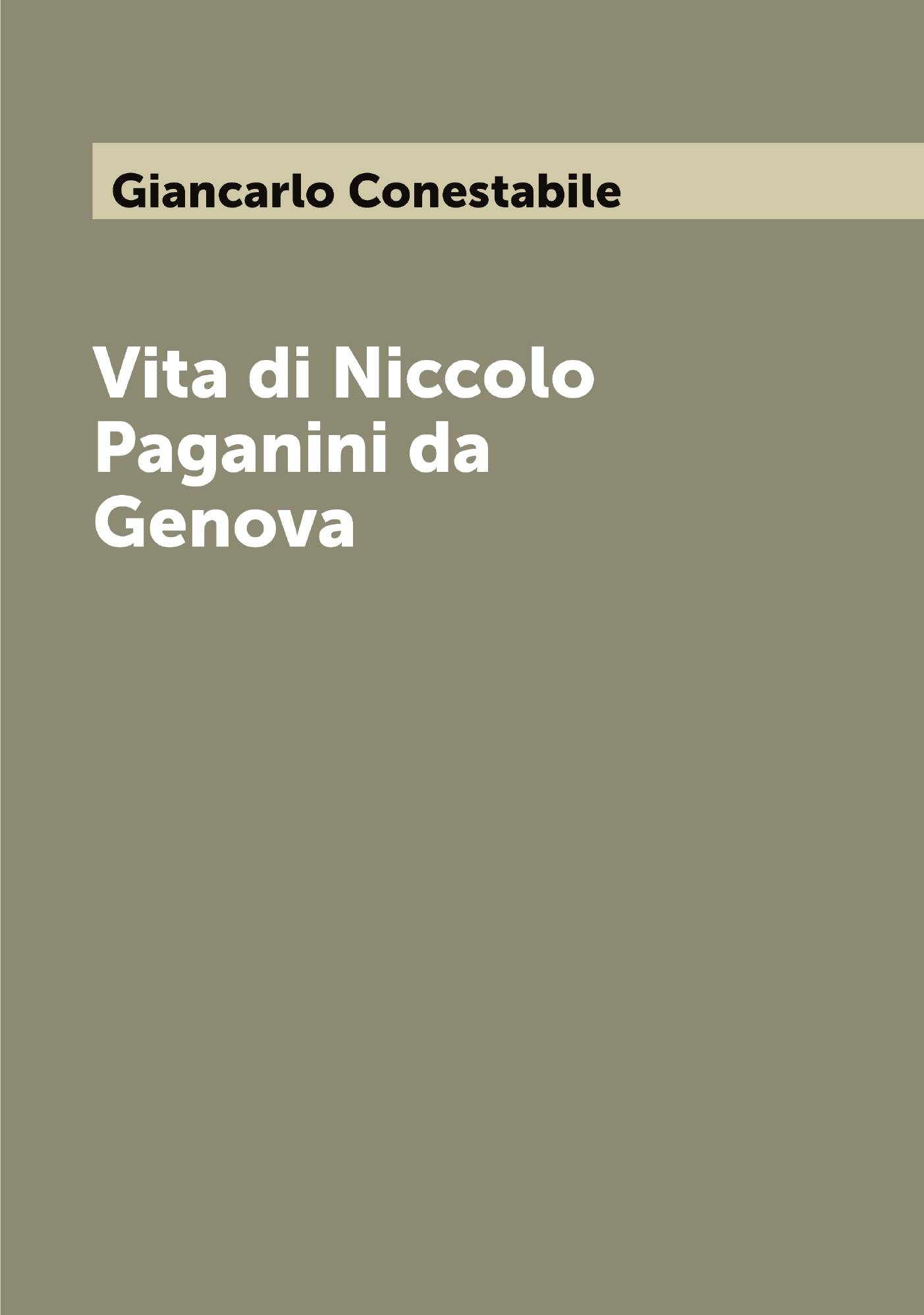 

Vita di Niccolo Paganini da Genova