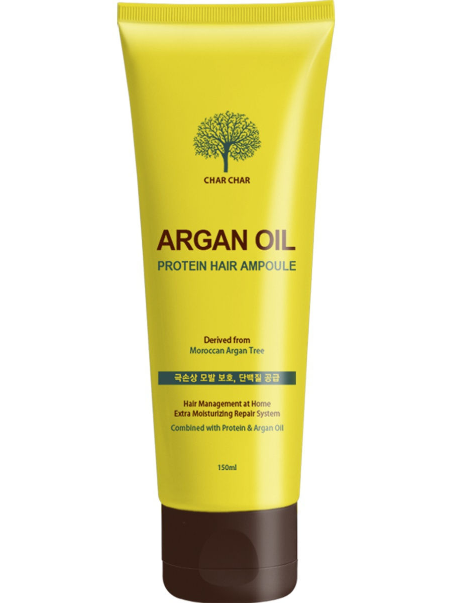 фото Сыворотка для волос argan oil protein hair ampoule, 150 мл char char