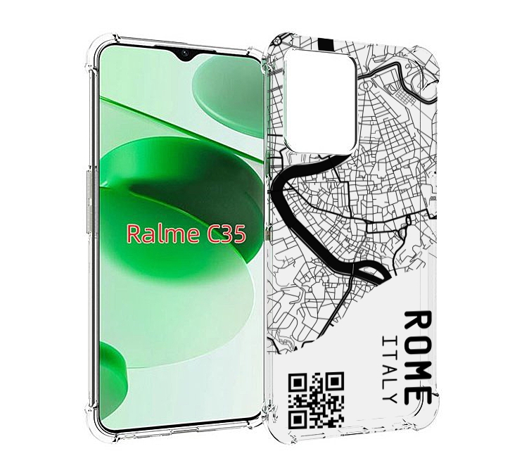 

Чехол MyPads схема-рим для Realme C35 / Narzo 50A Prime, Прозрачный, Tocco