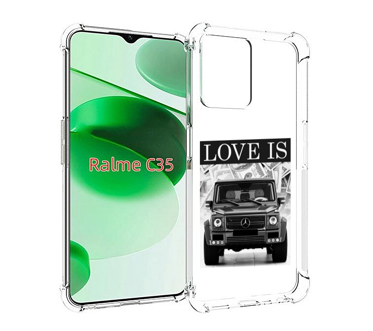 

Чехол MyPads гелик для Realme C35 / Narzo 50A Prime, Прозрачный, Tocco