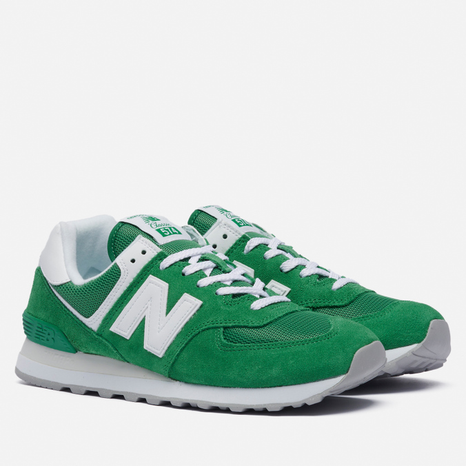 

Мужские кроссовки New Balance 574 Classic зелёный, размер 40.5 EU, 574 Classic