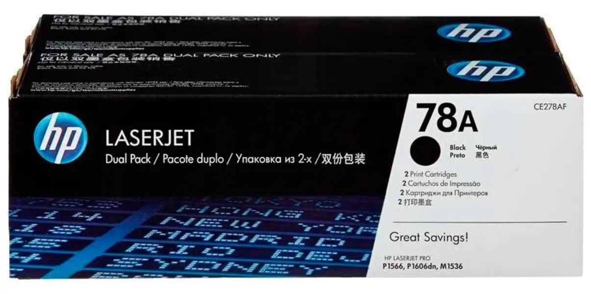 

Картридж для лазерного принтера HP CE278AF (CE278AF) черный, оригинальный, CE278AF