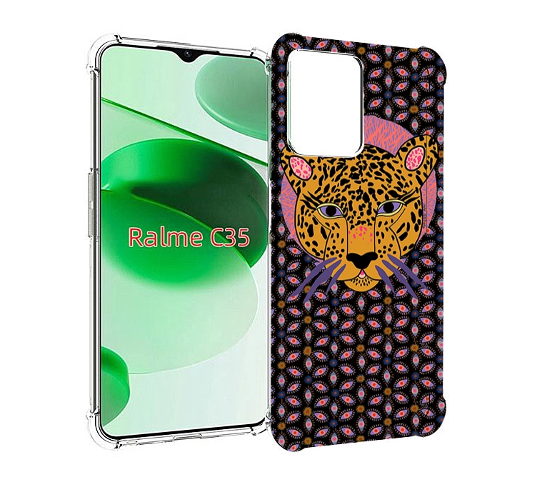 

Чехол MyPads тигр-в-глазах для Realme C35 / Narzo 50A Prime, Прозрачный, Tocco