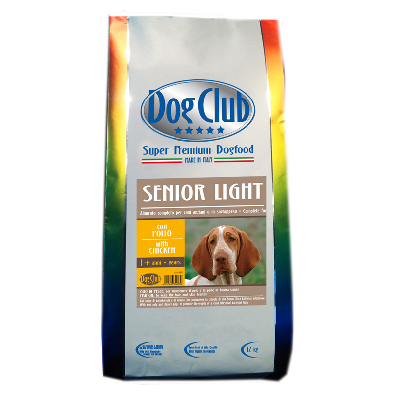 Сухой корм для собак Dog Club Senior Light, для пожилых, с избыточным весом, 12кг