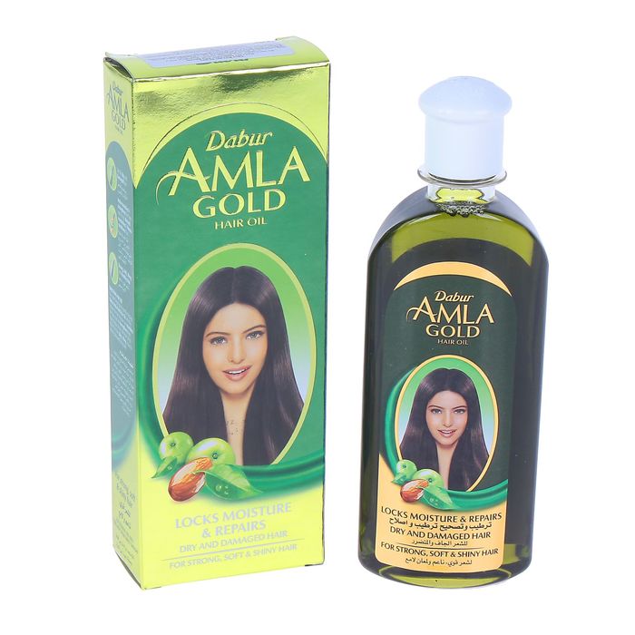 

Масло для волос Dabur AMLA Gold «Золотое», естественный блеск, 200 мл