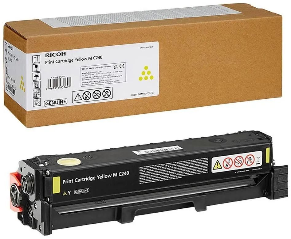 

Тонер для лазерного принтера Ricoh (408454) желтый, оригинальный