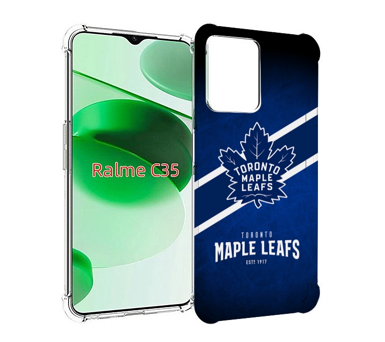 

Чехол MyPads торонто-меипл-лифс для Realme C35 / Narzo 50A Prime, Прозрачный, Tocco