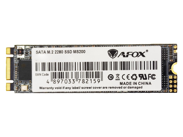 SSD накопитель AFOX MS200 M.2 2280 250 ГБ (MS200-250GN)