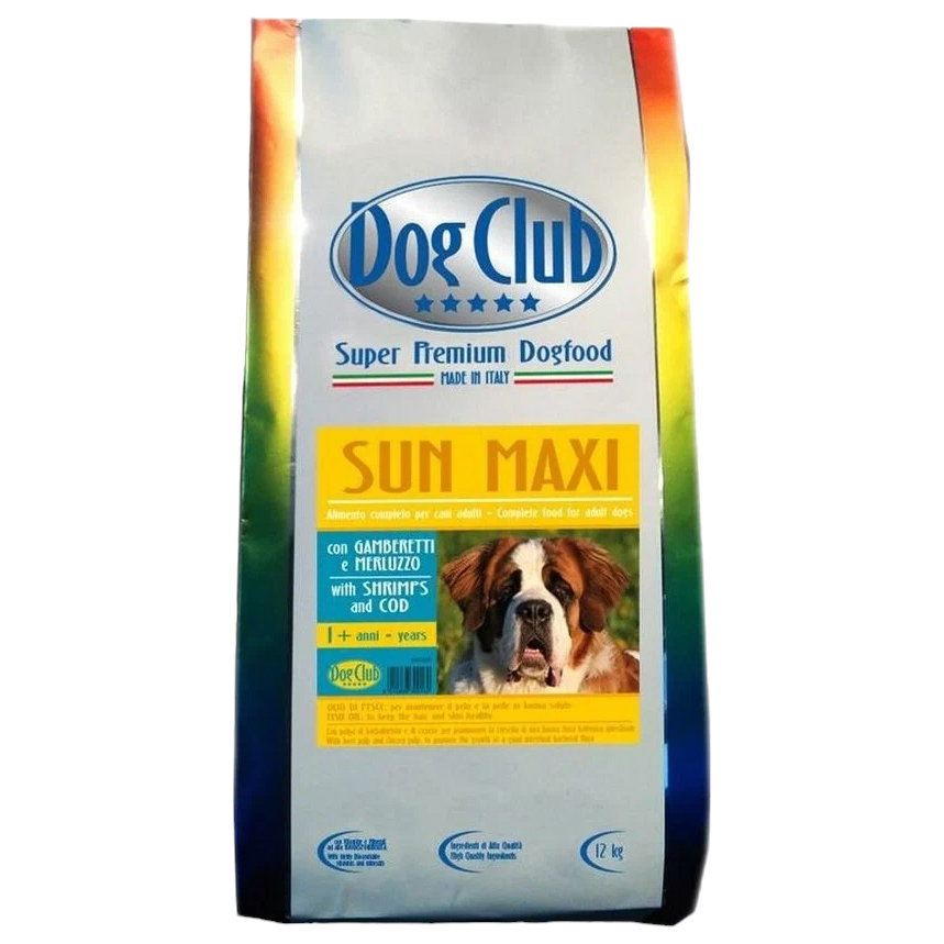 Сухой корм для собак Dog Club Sun Maxi для крупных пород, 12кг