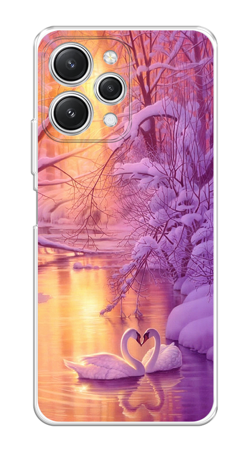 

Чехол на Xiaomi Redmi 12 "Зима 1", Фиолетовый;желтый, 319250-1