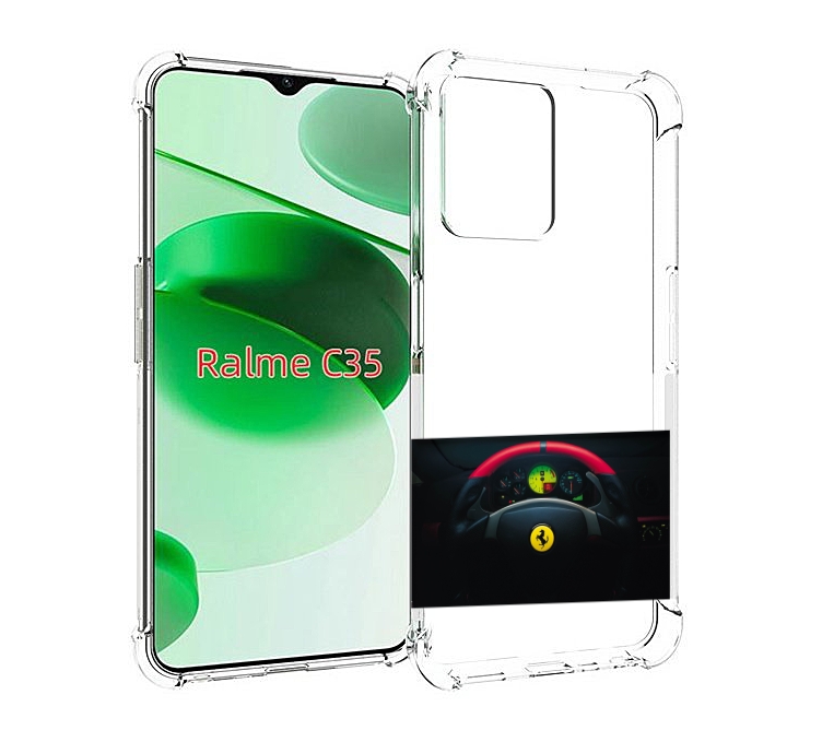 

Чехол MyPads ferrari 2 для Realme C35 / Narzo 50A Prime, Прозрачный, Tocco