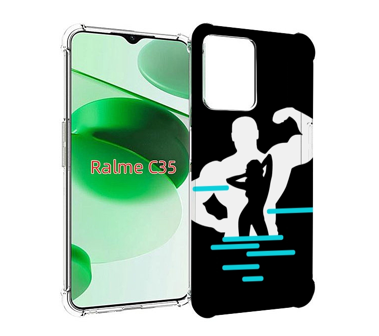 

Чехол MyPads фитнес-тренировка для Realme C35 / Narzo 50A Prime, Прозрачный, Tocco
