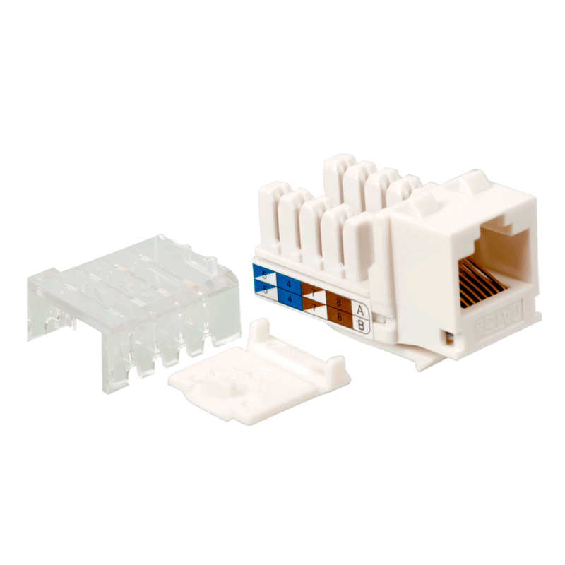 

Соединитель Lanmaster RJ45 - RJ45 RJ 45 0м (LAN-OK45U5E/90N-WH) белый