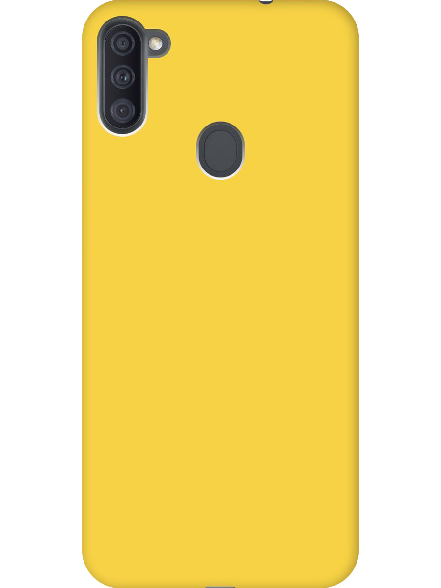 

Силиконовый чехол на Samsung Galaxy A11/M11 матовый желтый, 722820821