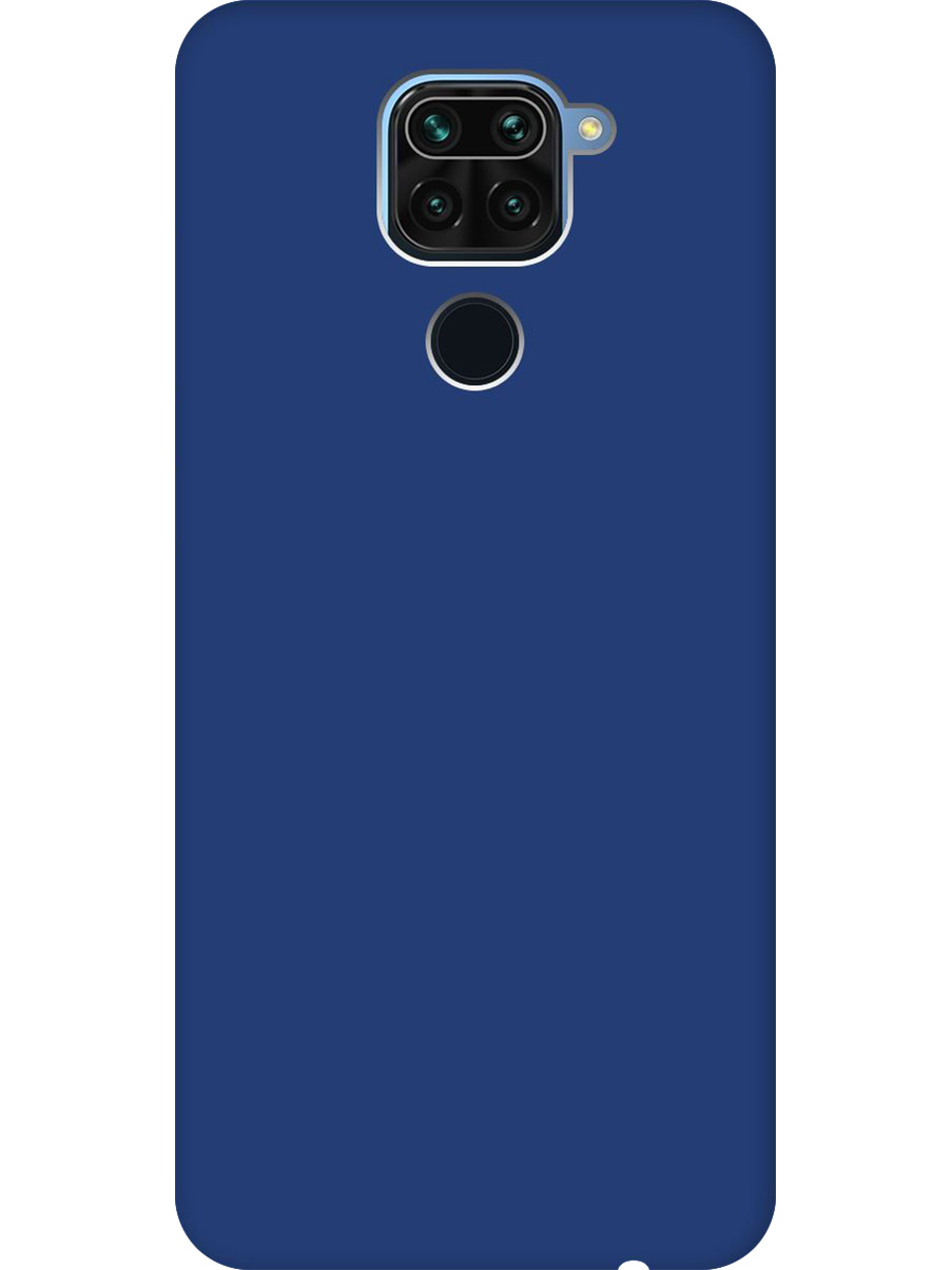 

Силиконовый чехол на Xiaomi Redmi Note 9 матовый синий, 723101313