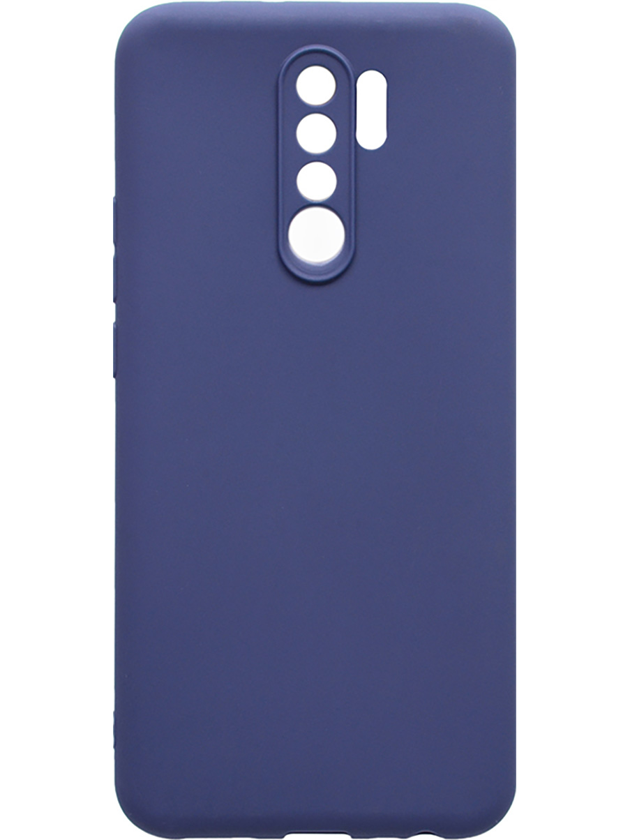 

Силиконовый чехол на Xiaomi Redmi 9 матовый синий, 723276713