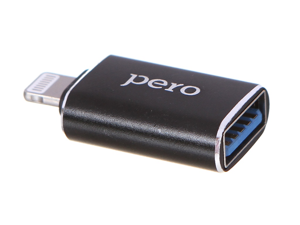 Аксессуар Pero AD02 OTG Lightning - USB 3.0 Black PRAD02LTBK