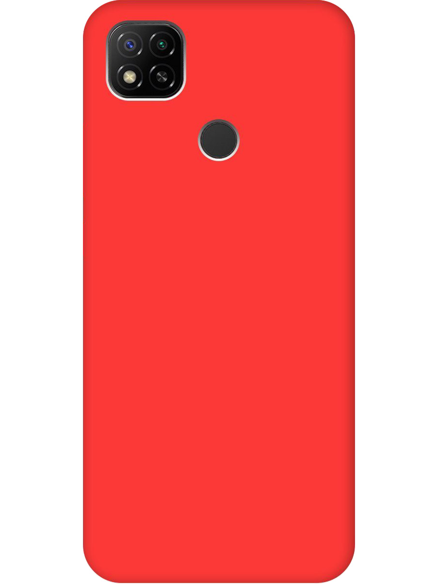 

Силиконовый чехол на Xiaomi Redmi 10A / 9C матовый красный, 723311721