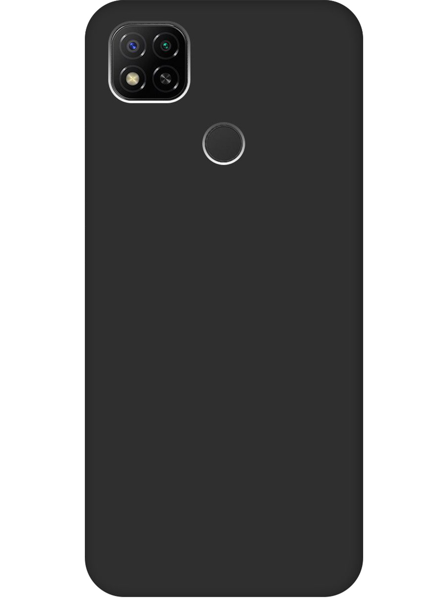 

Силиконовый чехол на Xiaomi Redmi 10A / 9C матовый черный, 723311713