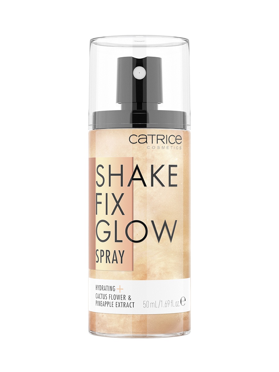 фото Спрей catrice, фиксирующий для макияжа с мерцанием shake fix glow spray, 50 мл