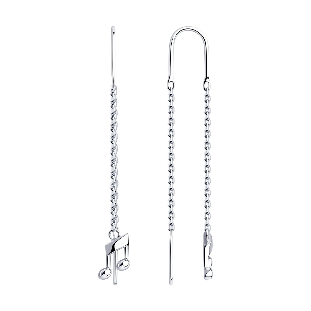 

Серьги женские из серебра SOKOLOV 94024313, без вставки, 94024313
