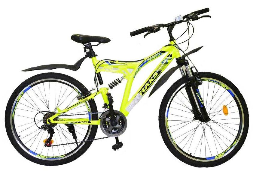 

Велосипед MAKS RUNNER MD (Двухподвес) (21-ск.) (рама 17) желтый, колеса 26"