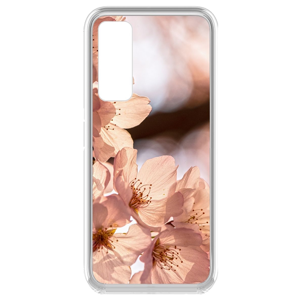 фото Чехол-накладка krutoff clear case ранняя весна для huawei p smart 2021