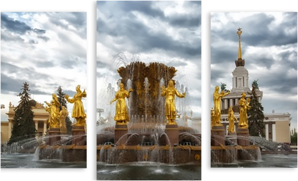 

Картина модульная на холсте Модулка Парк Победы 150x98 см, 2126