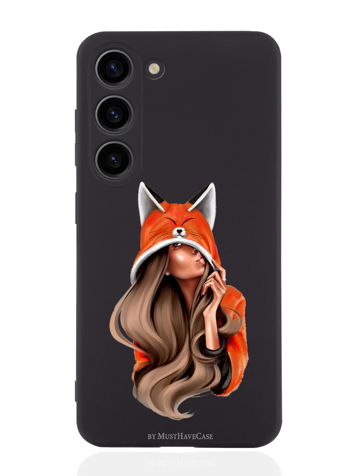 

Чехол MustHaveCase для Samsung Galaxy S23 Foxy Girl/ Лисичка черный, Оранжевый;черный