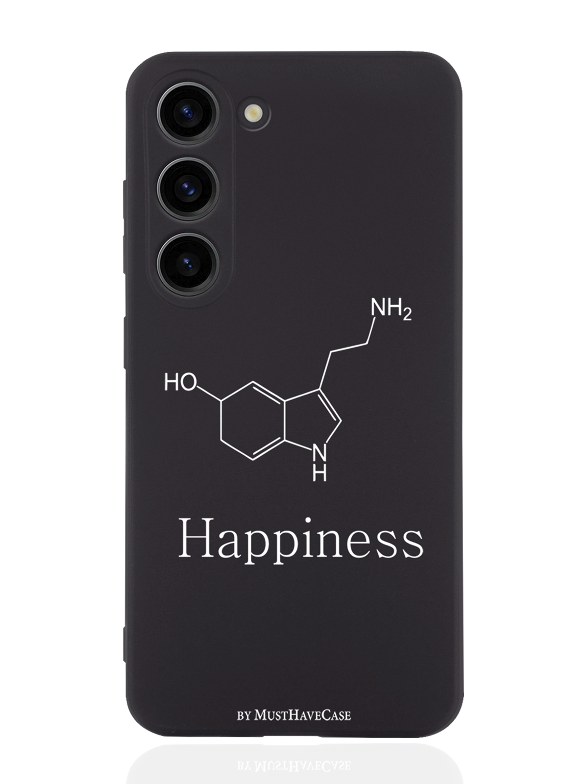 

Чехол MustHaveCase для Samsung Galaxy S23 Молекула счастья черный, Черный;белый