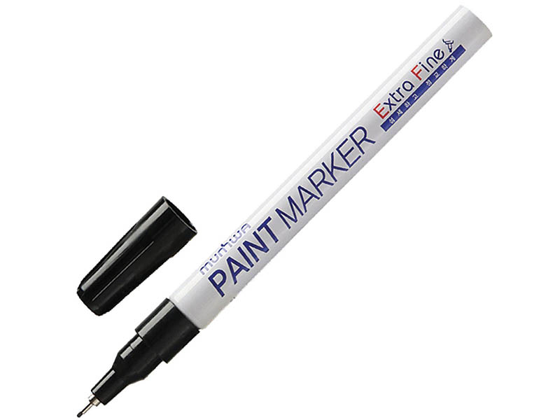 Маркер MunHwa Extra Fine Paint Marker 1mm Black EFPM-01 маркер для электриков artline 0 4 1 0 мм electricians marker оранжевый ekpelft 197