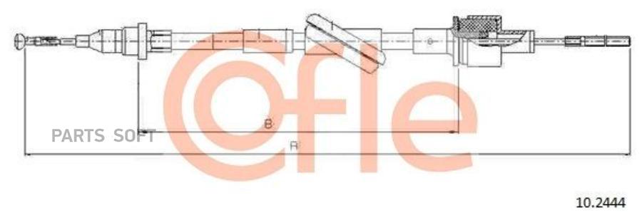 

COFLE 92.10.2444 Трос сцепления FORD TRANSIT DS 2.5 8/94- 1шт