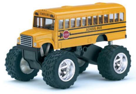 

Модель машиныKinsmart SCHOOL BUS BIG WHEEl инерция KS5108W, Желтый