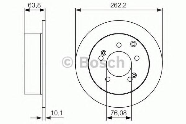 

Тормозной диск Bosch задний для Kia Cerato II 2009-, Cerato 2012- 986479061