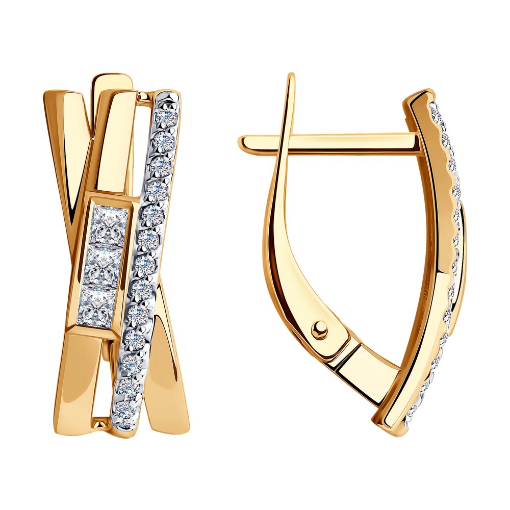 

Серьги из золота SOKOLOV 028684, фианит, 028684