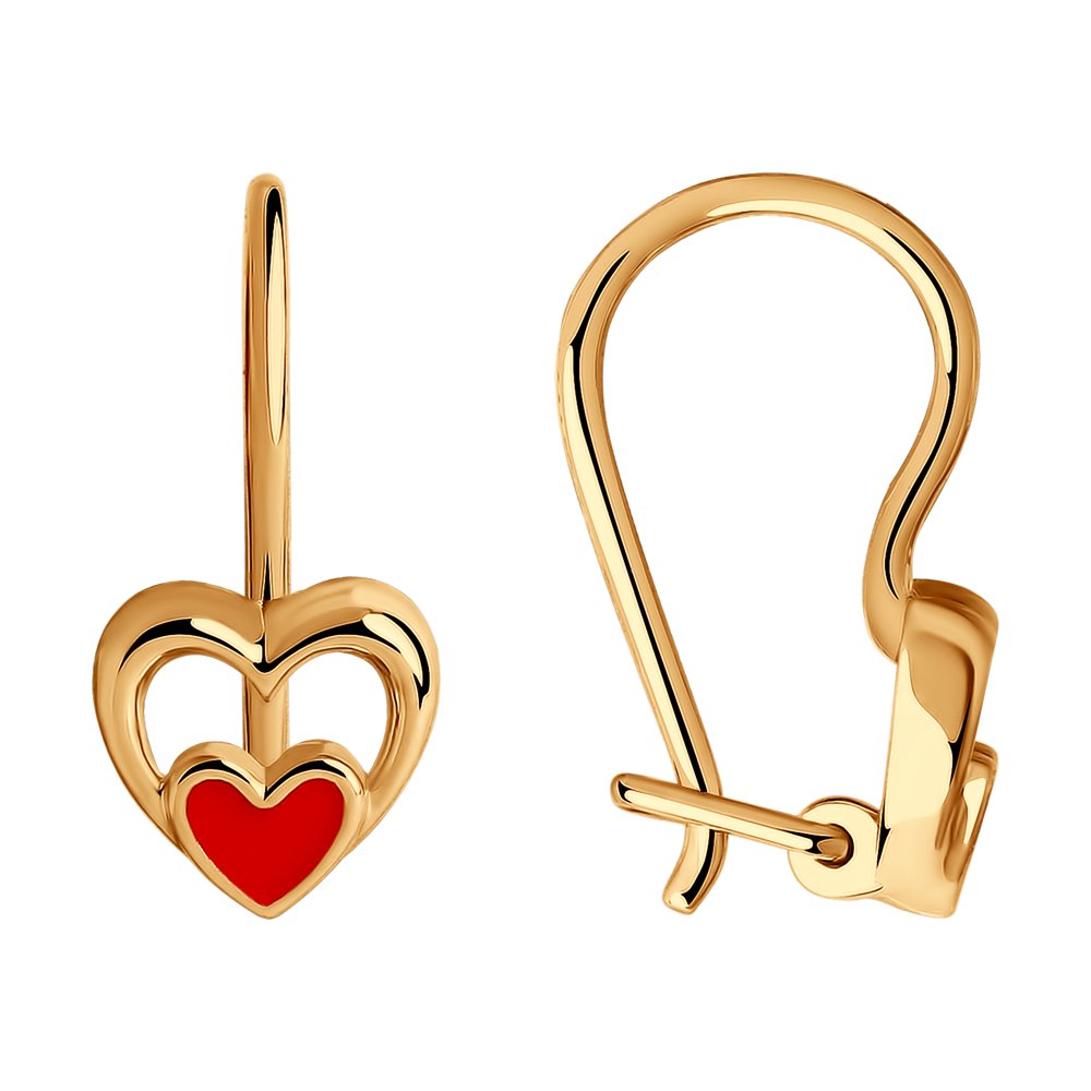 

Серьги женские из золота SOKOLOV 029208, без вставки, 029208