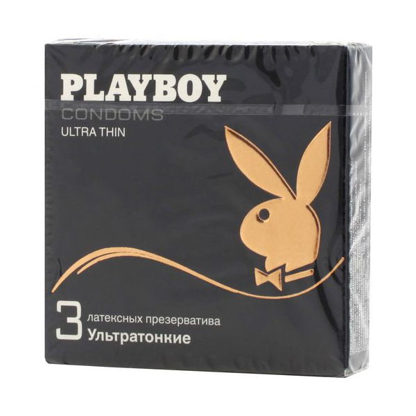 фото Презервативы playboy ultra thin прозрачный 3 шт.